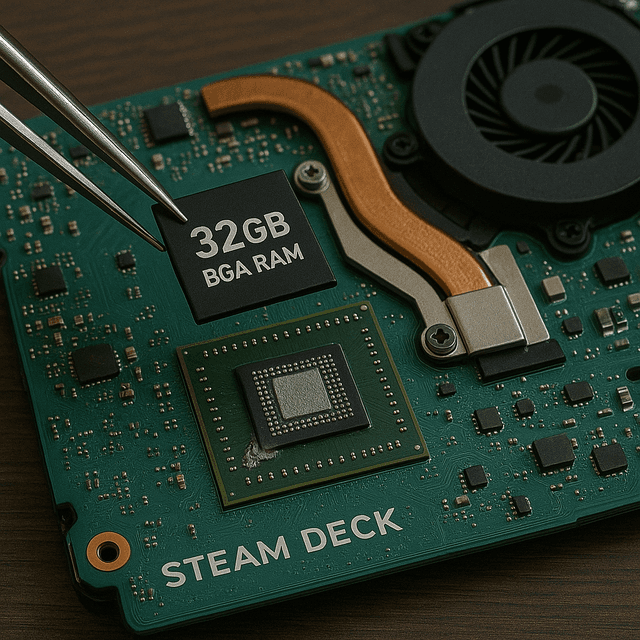 Steam Deck LCD 32gb ram update prepayment
